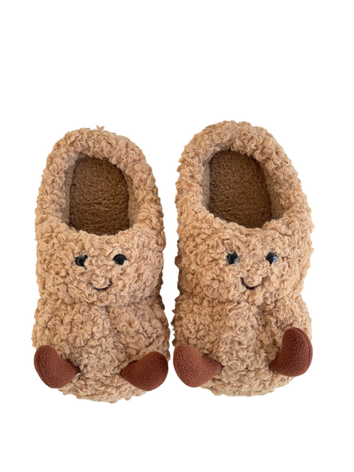 Fluffy Jellycat Peanut Slippers