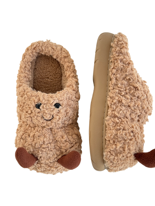 Fluffy Jellycat Peanut Slippers